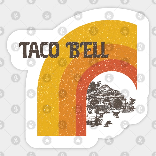 Vintage Taco Sticker by Kaybi76